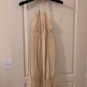 ILLA ILLA Cream Backless Dress